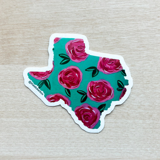 Texas Rose Sticker