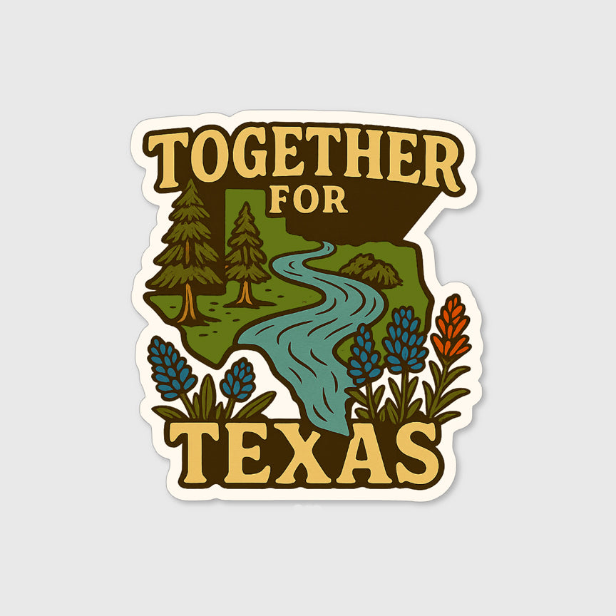 Together For Texas Sticker