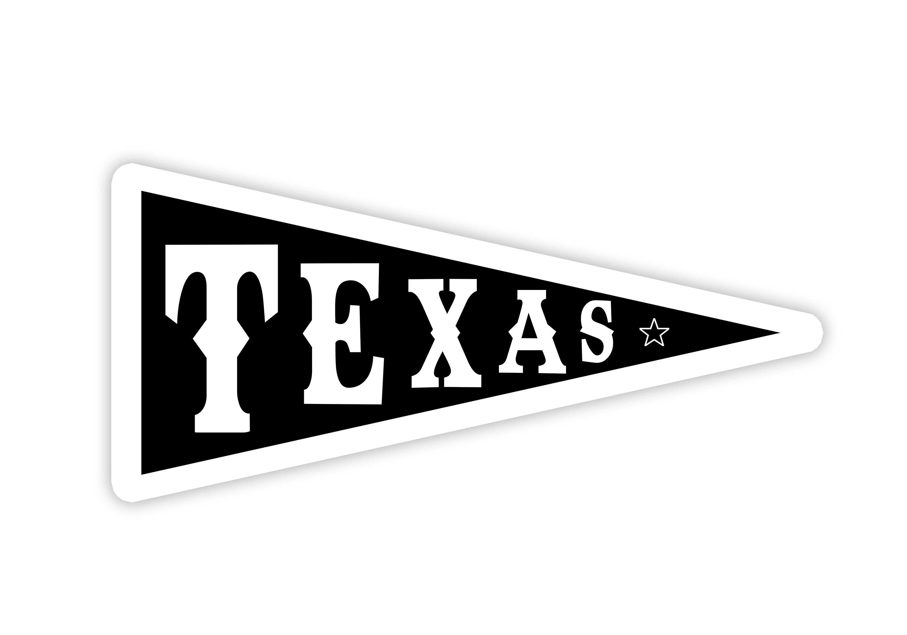 Texas Banner Sticker The Sticker Box