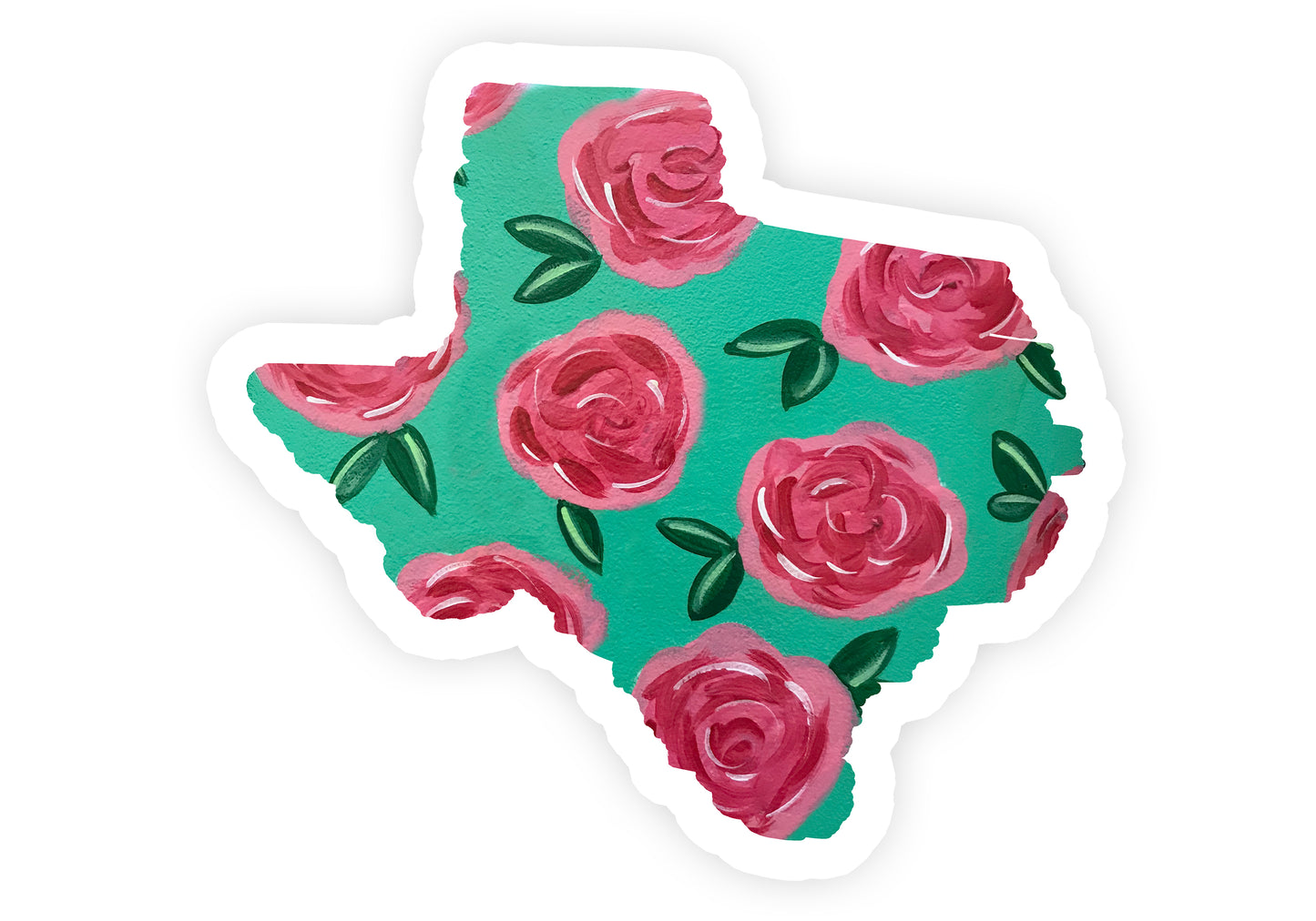 Texas Rose Sticker