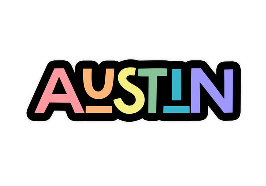 Austin Rainbow Sticker
