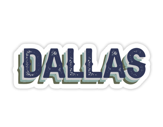 Dallas Blue Sticker