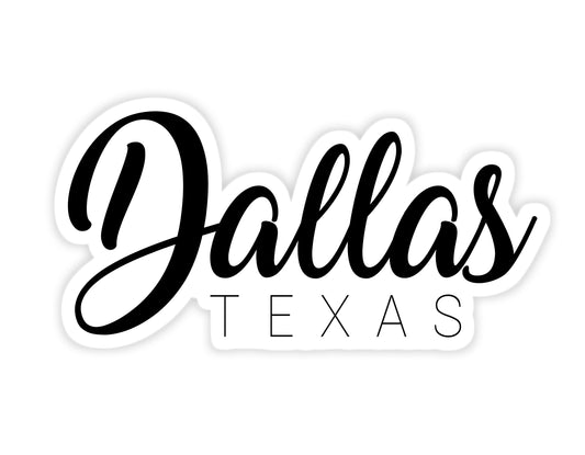 Dallas Script Sticker
