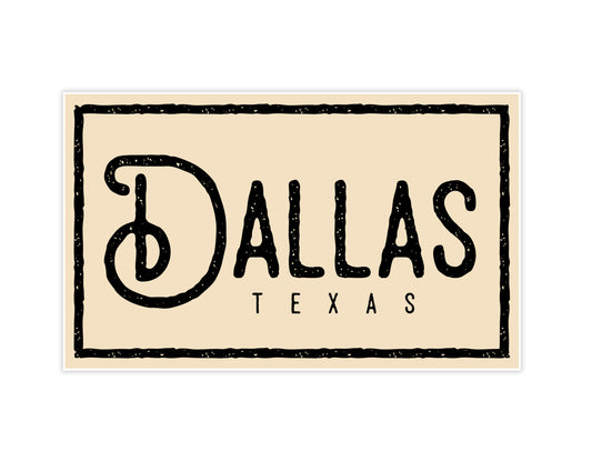 Dallas Staple Sticker