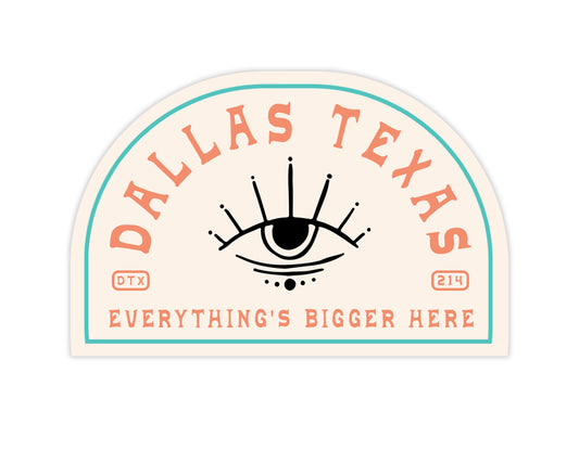 Dallas Third Eye Sticker