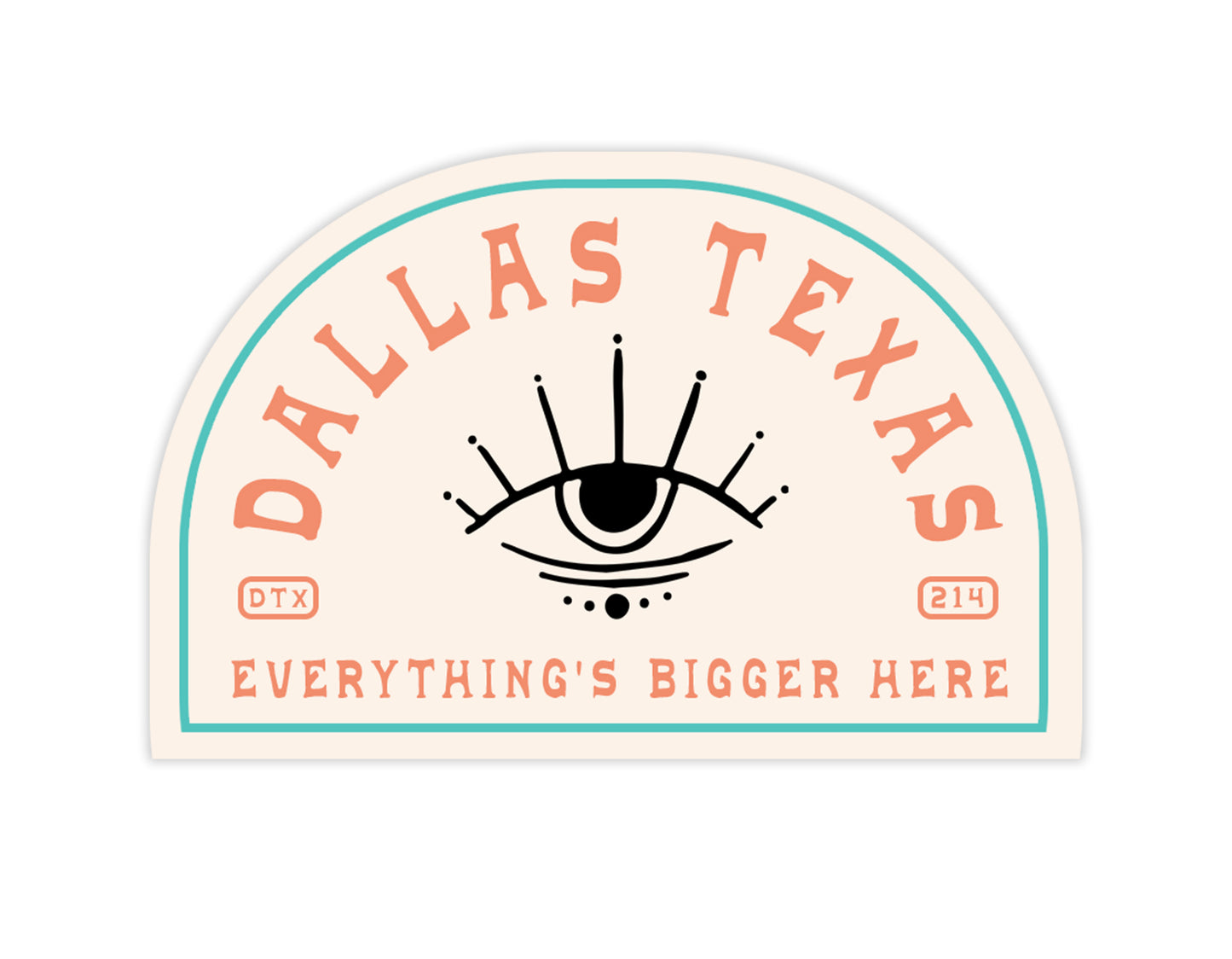 Dallas Third Eye Sticker