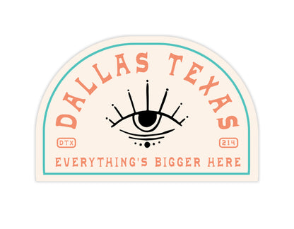 Dallas Third Eye Sticker