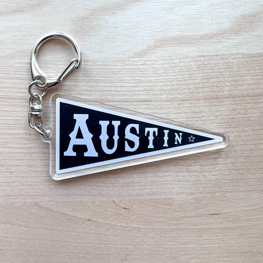 Austin Banner Keychain