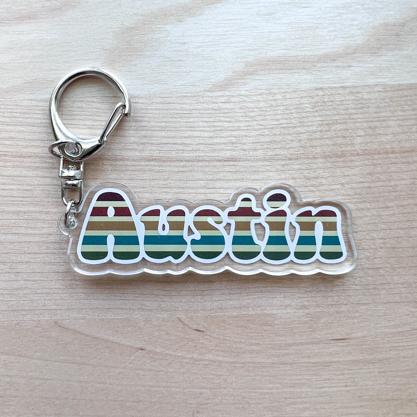 Austin Hippie Keychain