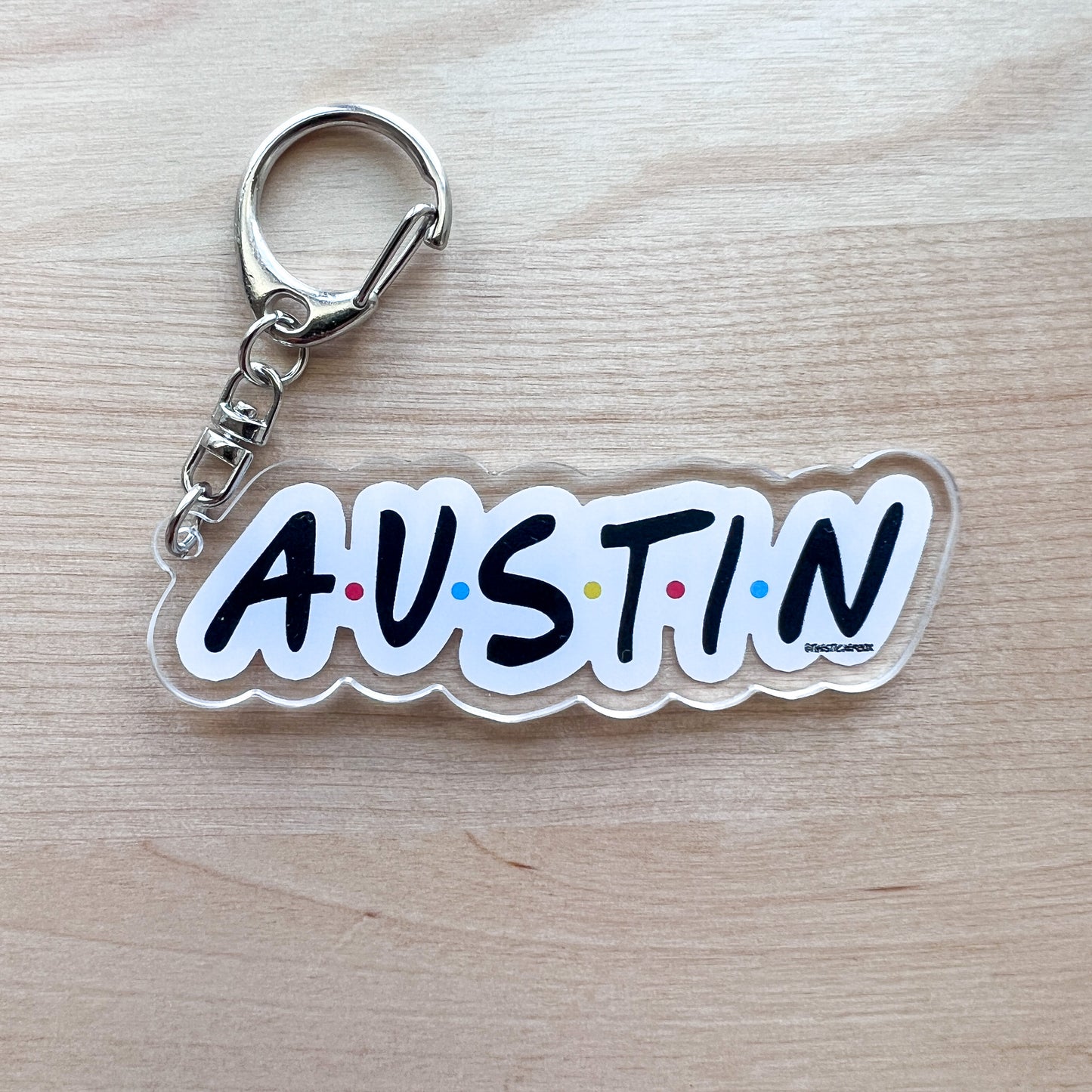 Austin Friends Keychain