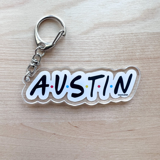 Austin Friends Keychain