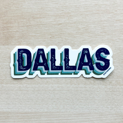 Dallas Blue Sticker