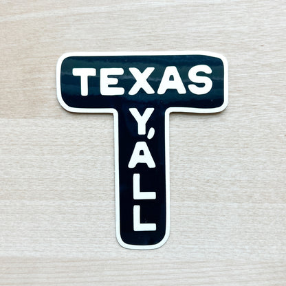 Texas T Sticker
