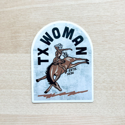 TX Cowgirl Sticker