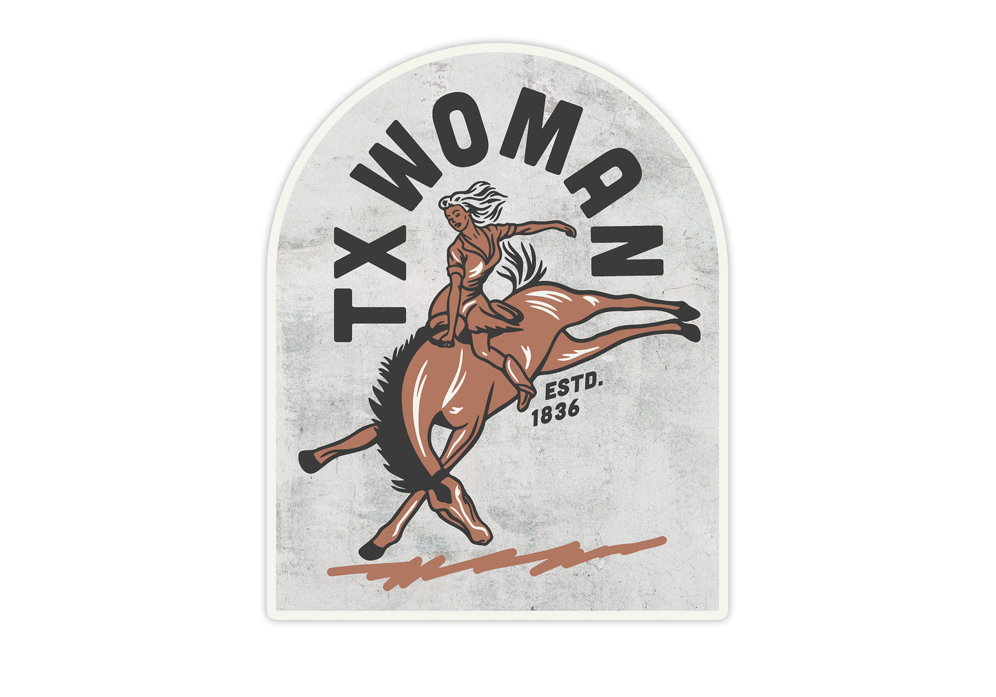 TX Cowgirl Sticker