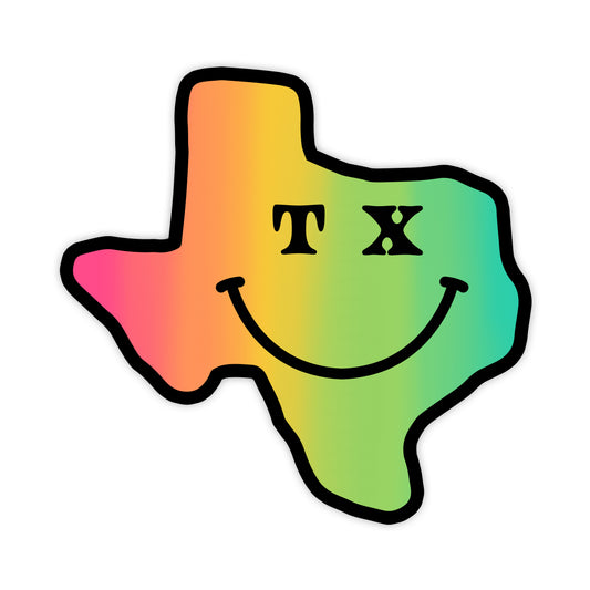 Happy Tex Sticker
