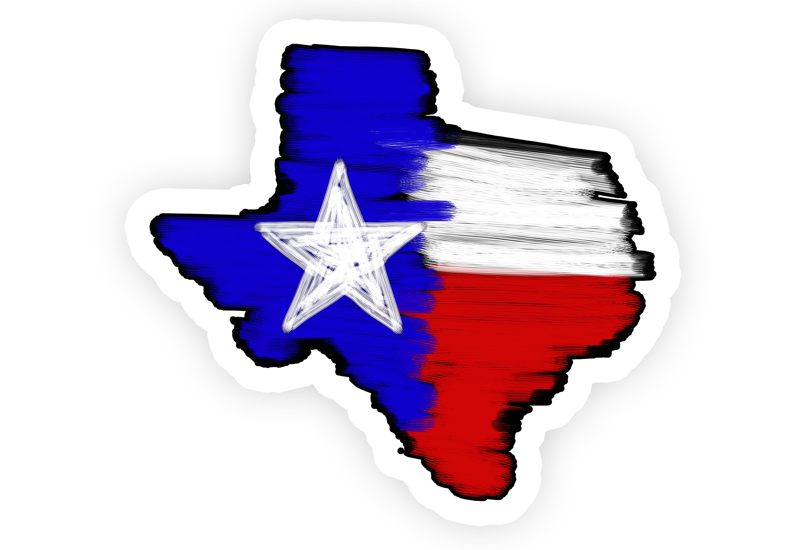 Texas State Sticker – The Sticker Box