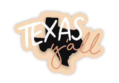Texas Y'all Sticker